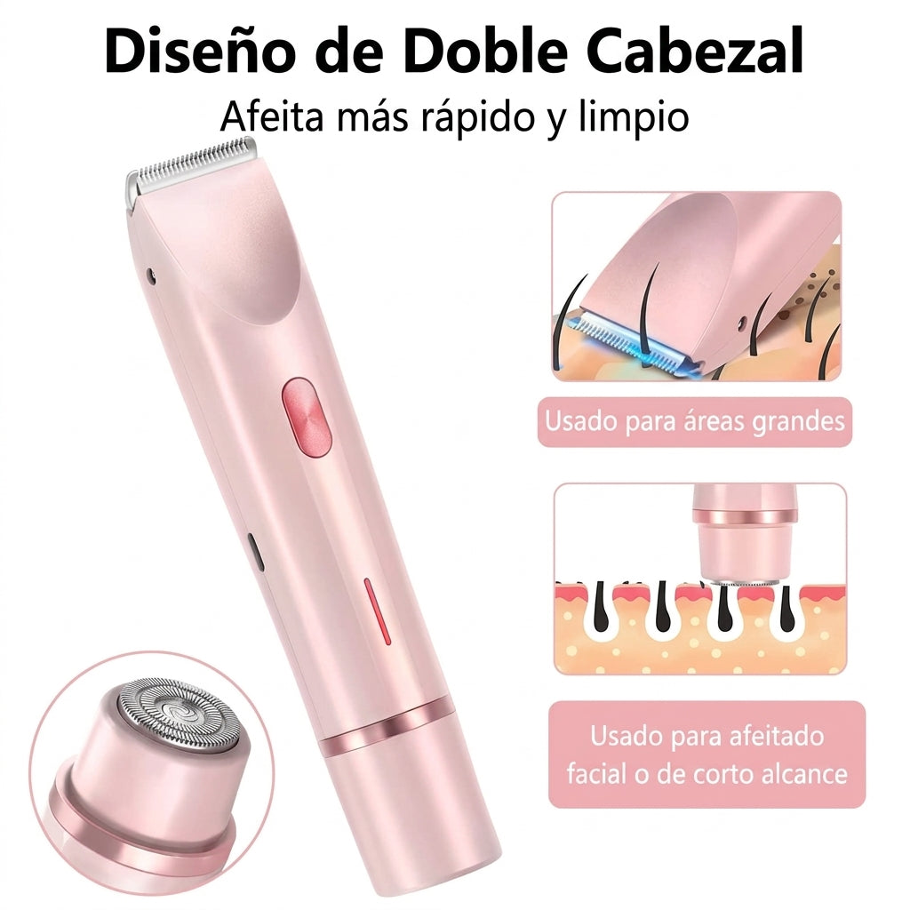 Depiladora Eléctrica 2 en 1 / Sin dolor, sin ardor, sin irritación