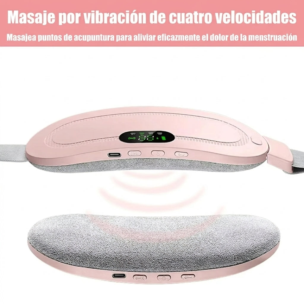 Cinturón Térmico Masajeador / Calor y vibración para tus cólicos