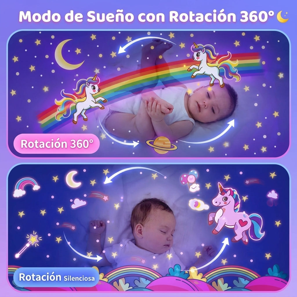 Proyector LED Giratorio / Convierte tu cuarto en un cielo de estrellas