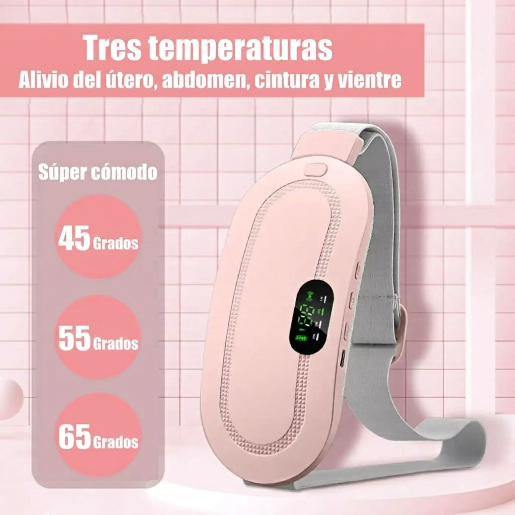 Cinturón Térmico Masajeador / Calor y vibración para tus cólicos