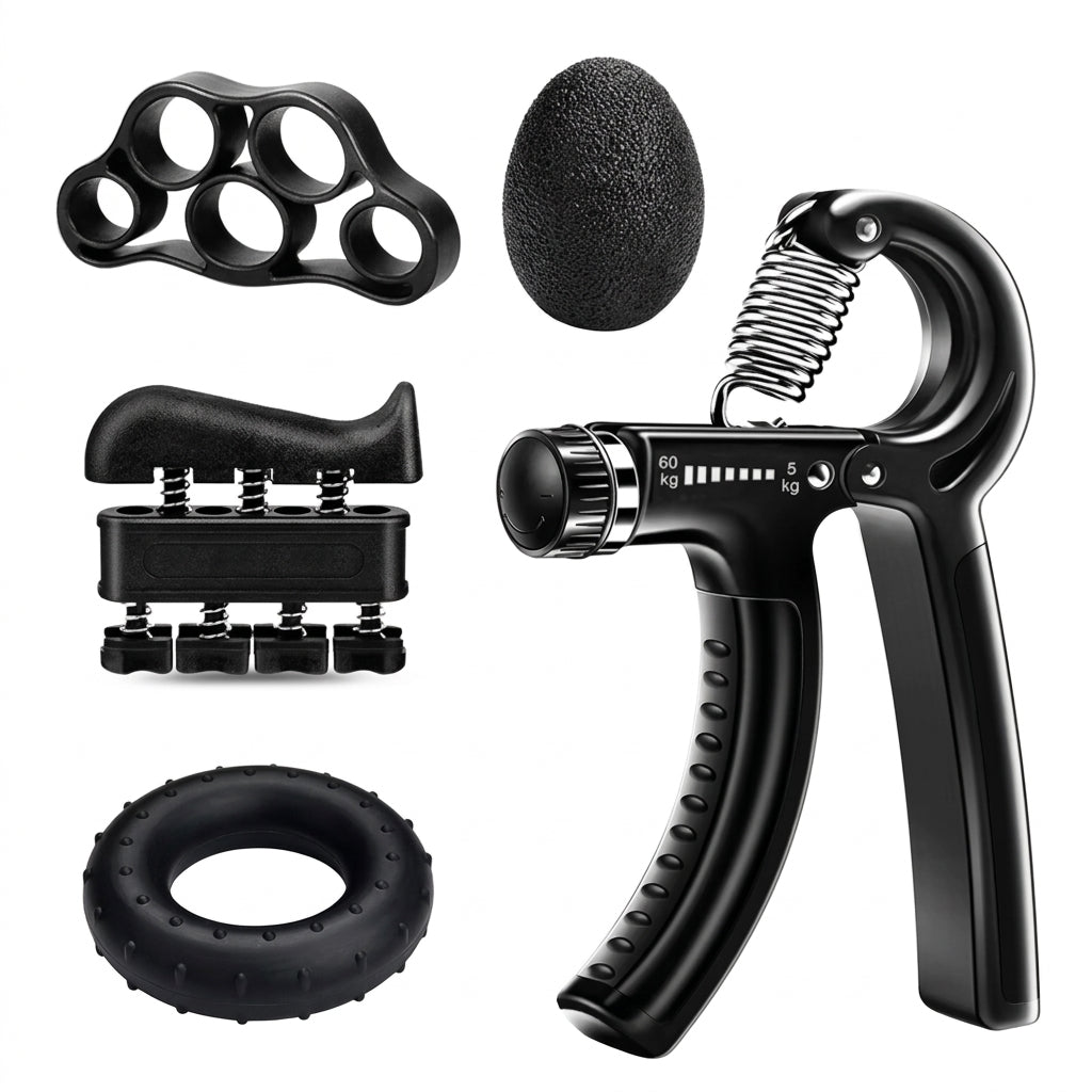 Kit Ejercitador de Agarre Ajustable / Más fuerza en manos y antebrazos