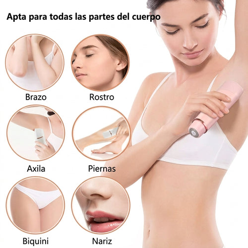 Depiladora Eléctrica 2 en 1 / Sin dolor, sin ardor, sin irritación