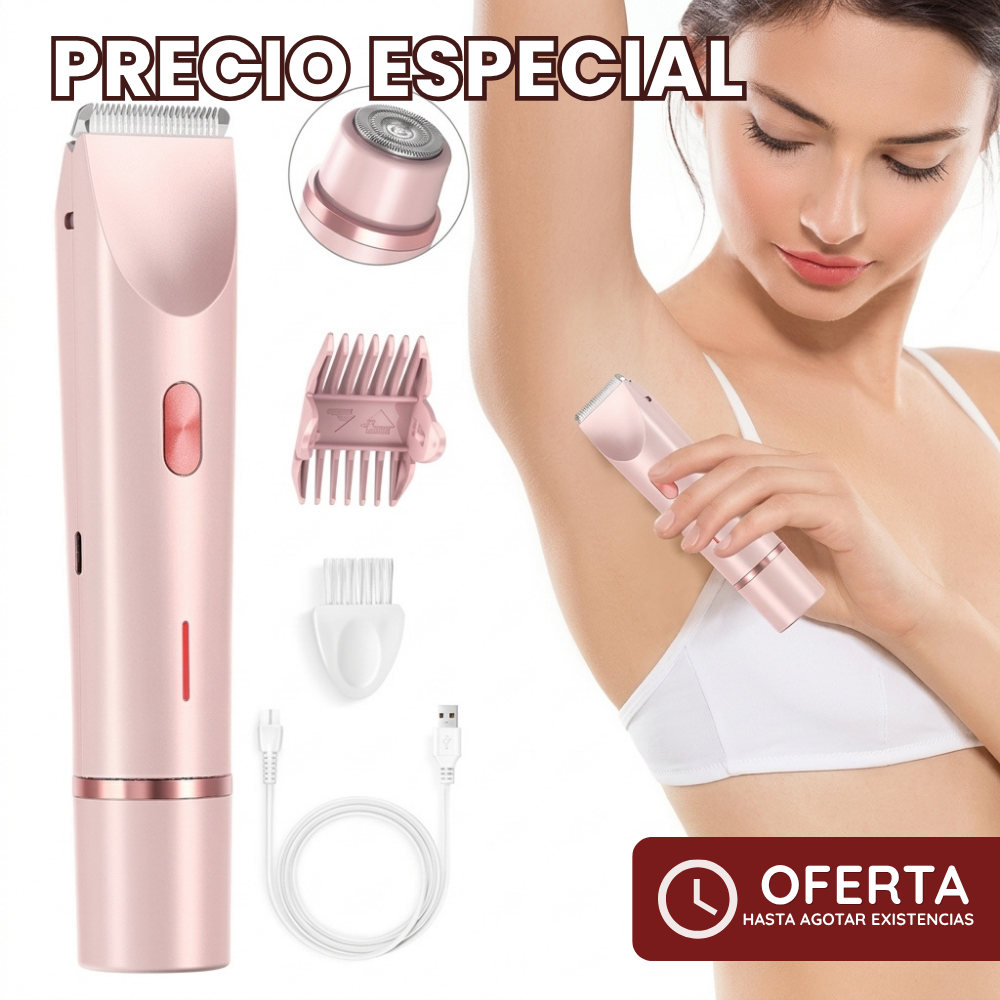 Depiladora Eléctrica 2 en 1 / Sin dolor, sin ardor, sin irritación